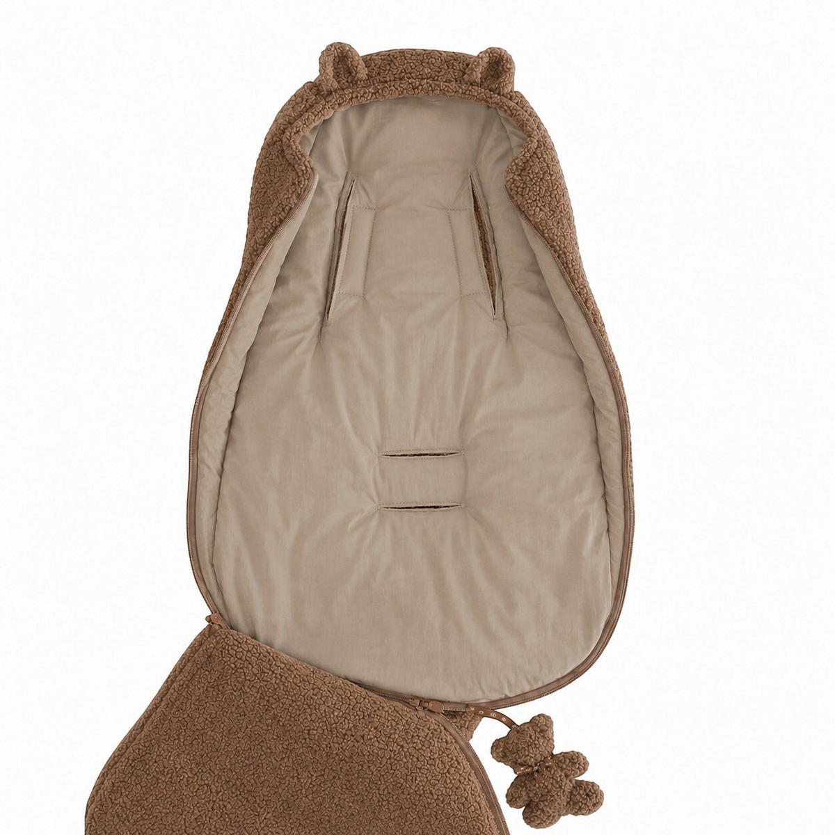 EINSCHLAGDECKE      - Creme/Cappuccino, Trend, Textil (75/40/6cm) - Jimmylee