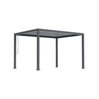 PERGOLA velikost: 393/247/300 cm - antracitová, Basics, kov (393/247/300cm) - Gardenson