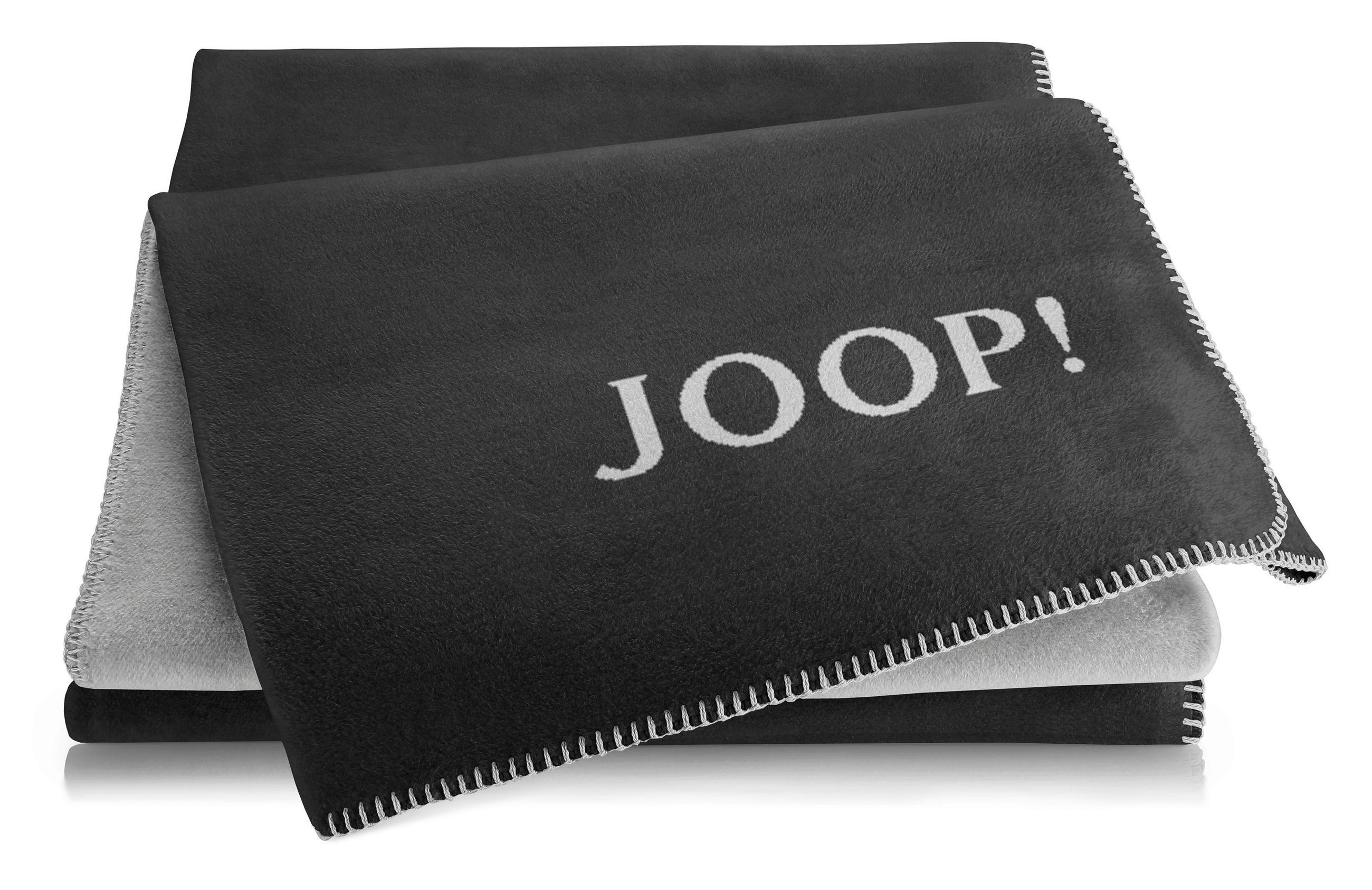 WOHNDECKE Uni Doubleface 150/200 cm  - Anthrazit/Grau, Basics, Textil (150/200cm) - Joop!