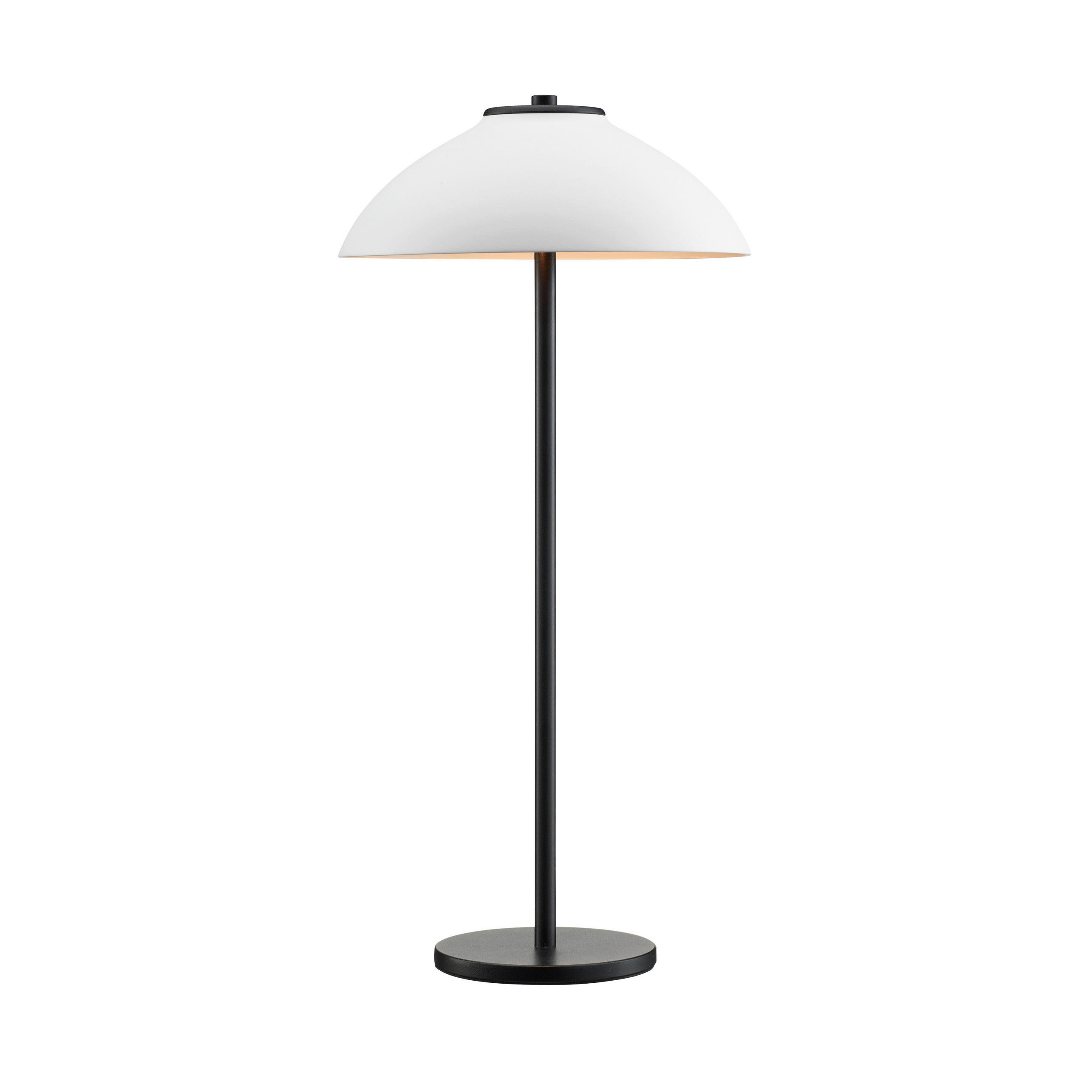 TISCHLEUCHTE Vali High 24/50 cm   - Schwarz/Weiß, KONVENTIONELL, Metall (24/50cm) - Belid