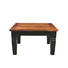COUCHTISCH Mangoholz massiv quadratisch Honig, Schwarz - Schwarz/Honig, Trend, Holz (80/80/45cm)