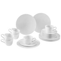 KAFFEESERVICE Weiß Life 18-teilig  - Weiß, Design, Keramik (43/24/18,1cm) - Seltmann Weiden