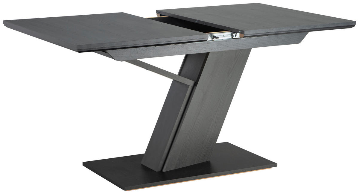 ECKBANKGRUPPE in Textil, Holzwerkstoff Grau, Schwarz, Hellgrau  - Hellgrau/Schwarz, KONVENTIONELL, Holzwerkstoff/Textil (205/155cm) - Cantus