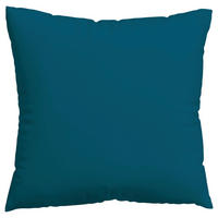 KOPFPOLSTERBEZUG WOVEN SATIN 80/80 cm  - Petrol, Basics, Textil (80/80cm) - Schlafgut