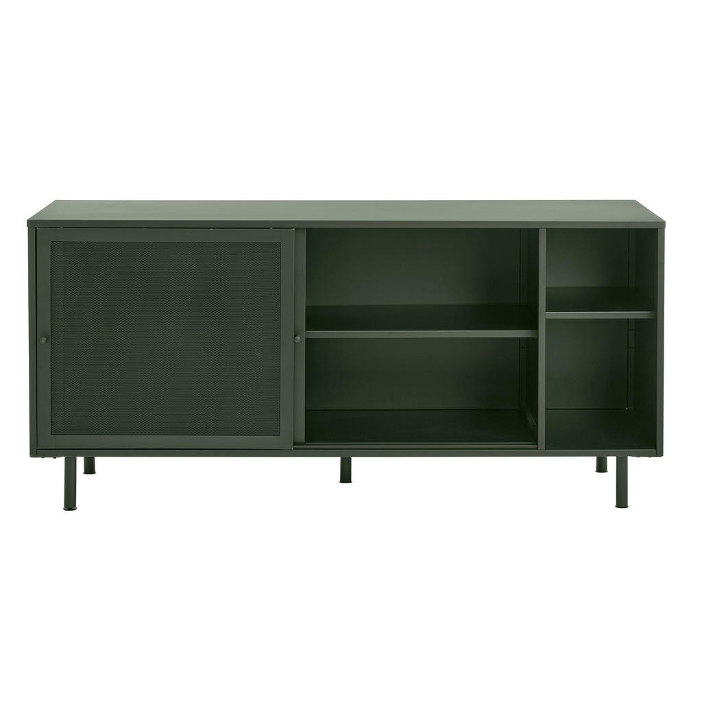 Thumbnail - Boxxx Sideboard, Olivgrün, Metall, 3 Fächer, 160x75x45 cm, Beimöbel erhältlich, stehend, Wohnzimmer, Kommoden & Sideboar...
