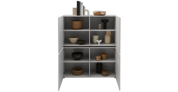 HIGHBOARD , 115/135/40 cm,  - Kaschmir/Schwarz, Design, Holzwerkstoff/Kunststoff (115/135/40cm) - Voleo