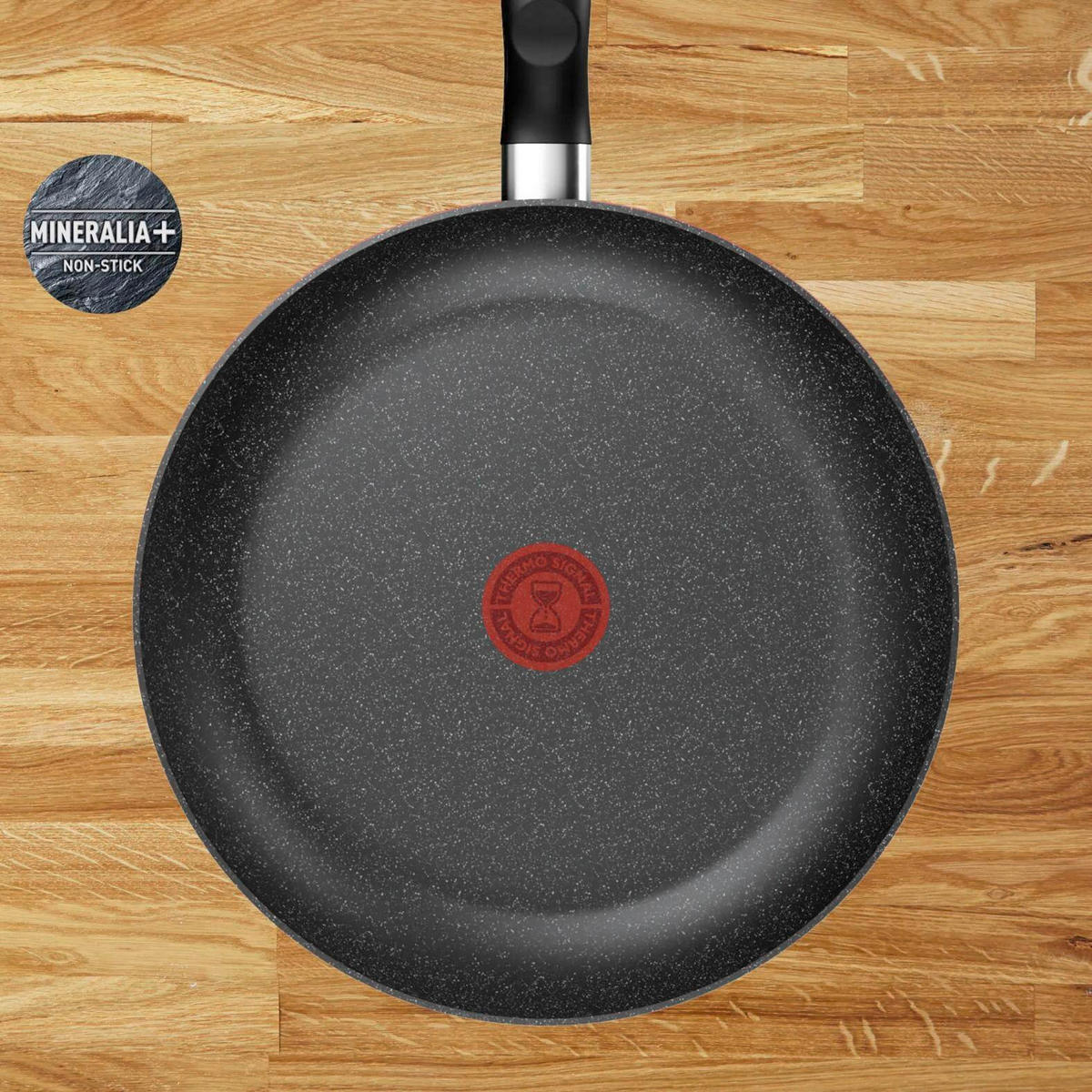 PFANNENSET Dark Essential Aluminium 2-teilig  - Schwarz, Basics, Metall (24 / 28cm) - Tefal