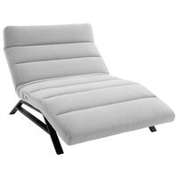 RELAXLIEGE Feincord Silberfarben  - Silberfarben/Schwarz, Design, Textil/Metall (120/54-113/158-198cm) - Pure Home Lifestyle