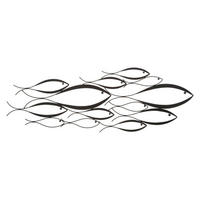 WANDDEKO Metall  - Schwarz, Basics, Metall (100/35/1cm)