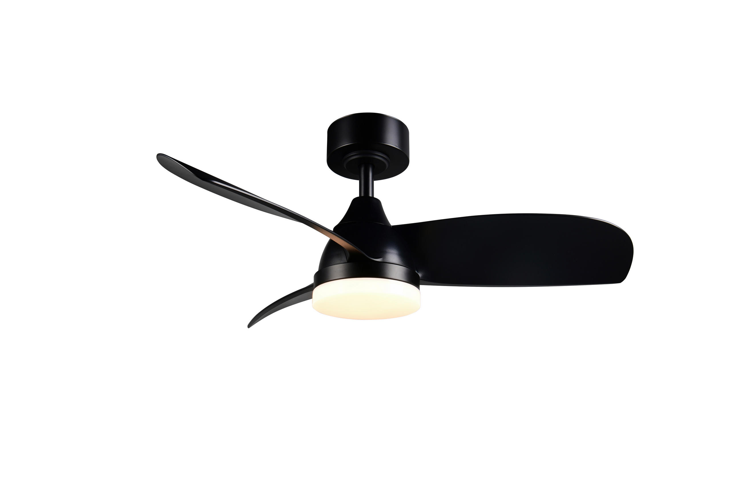 STROPNÍ VENTILÁTOR, 90,0/32,5-40,0 cm - černá, Konvenční, kov (90,0/32,5-40,0cm)