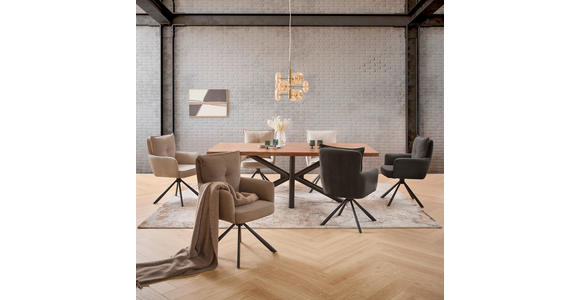 TISCHGESTELL in Metall 160/75/72 cm   - Schwarz, Design, Metall (160/75/72cm) - Landscape