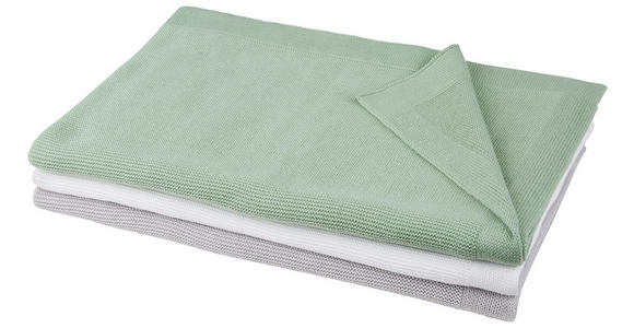 PLAID 130/170 cm - Hellgrau, Basics, Textil (130/170cm) - Ambiente