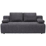 SCHLAFSOFA  in Flachgewebe Dunkelgrau  - Dunkelgrau/Schwarz, MODERN, Kunststoff/Textil (194/78-87/92cm) - Xora