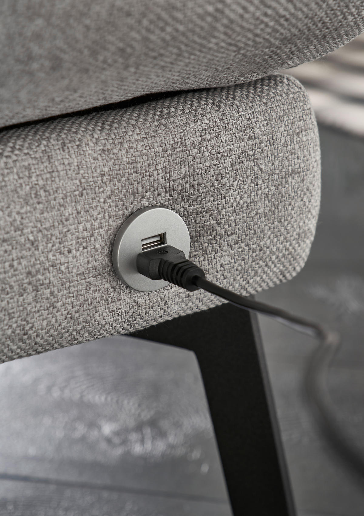ECKSOFA in Flachgewebe Salbeigrün  - Salbeigrün/Schwarz, Design, Textil/Metall (256-363/212-253cm) - Dieter Knoll