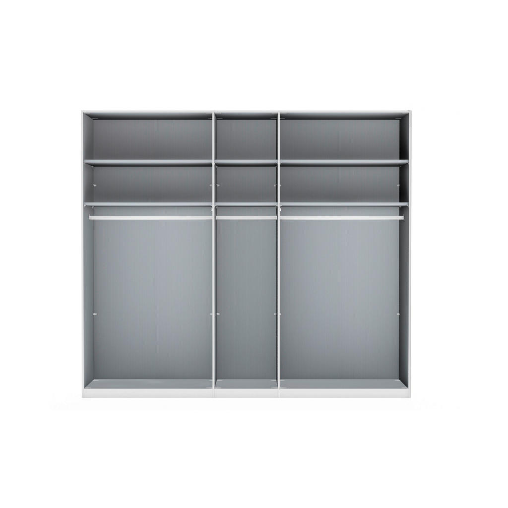 Thumbnail - Dieter Knoll Drehtürenschrank, Champagner, Eiche Bianco, Holzwerkstoff, 6 Fächer, 250x216x58 cm, ISO 9001, Goldenes M, M...
