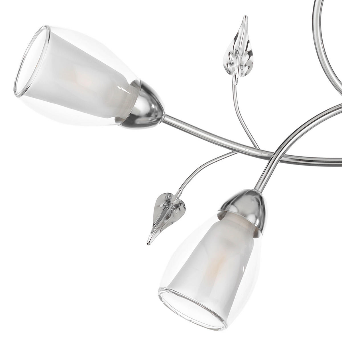 DECKENLEUCHTE    90/50/20 cm  - Cognac, Basics, Glas/Metall (90/50/20cm)