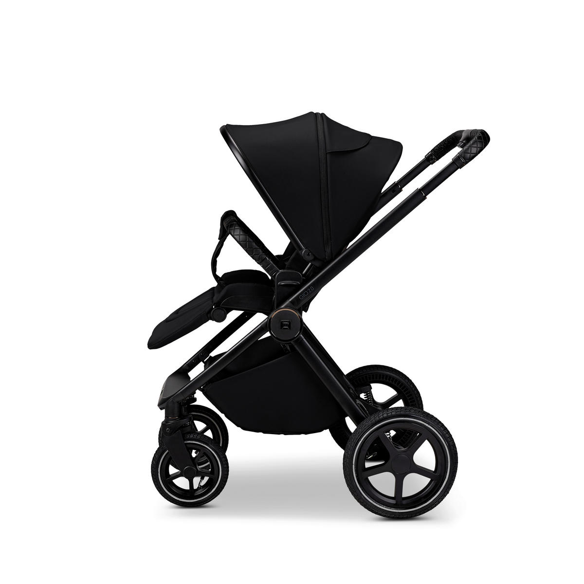 KOMBIKINDERWAGEN  Gio 2.0  Onyx  - Schwarz, Basics (84/61/114cm) - Moon