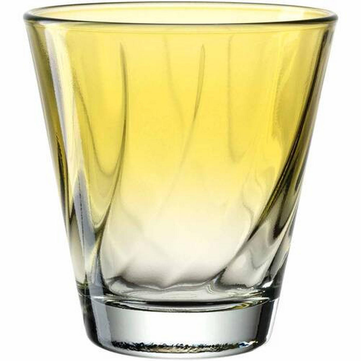 WHISKY-GLÄSERSET 215,00 ml 4-teilig  - Gelb, Design, Glas (8,50/9,00/8,50cm) - Leonardo