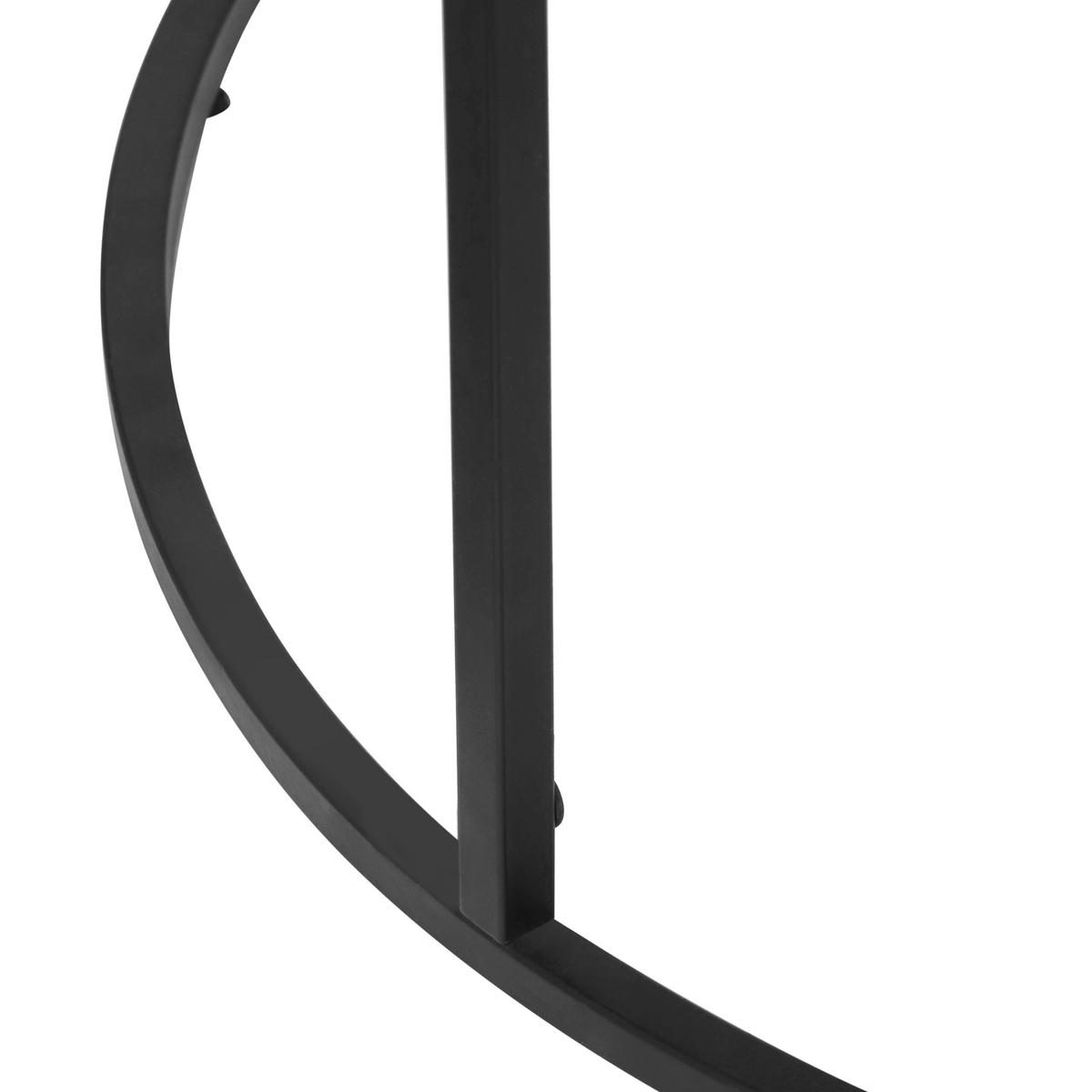 BEISTELLTISCH 60/60/46 cm Schwarz, Goldfarben rund  - Goldfarben/Schwarz, Design, Metall (60/60/46cm) - Boxxx