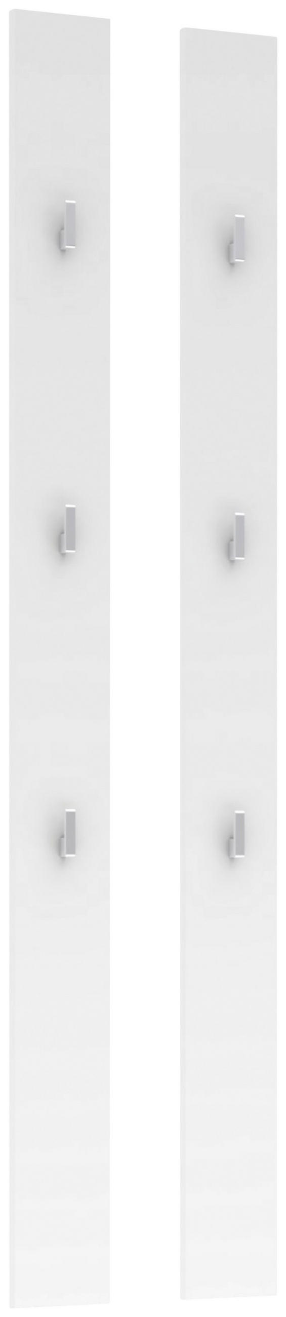 GARDEROBNI PANEL - bela, Moderno, leseni material (13/150/2cm) - Voleo