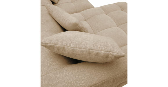 ECKSOFA in Flachgewebe Schlammfarben  170/280 cm  - Schlammfarben/Schwarz, KONVENTIONELL, Kunststoff/Textil (170/280cm) - Carryhome