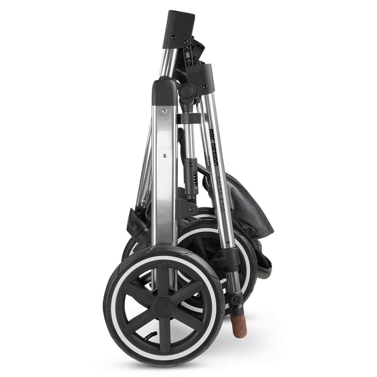 KOMBIKINDERWAGEN  Salsa 4 Air  Asphalt  - Dunkelgrau/Silberfarben, Basics, Textil/Metall (95/63/110cm) - ABC Design