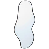 WANDSPIEGEL 60/110/2,5 cm    in Freiform  - Schwarz, MODERN, Glas/Holzwerkstoff (60/110/2,5cm) - MID.YOU