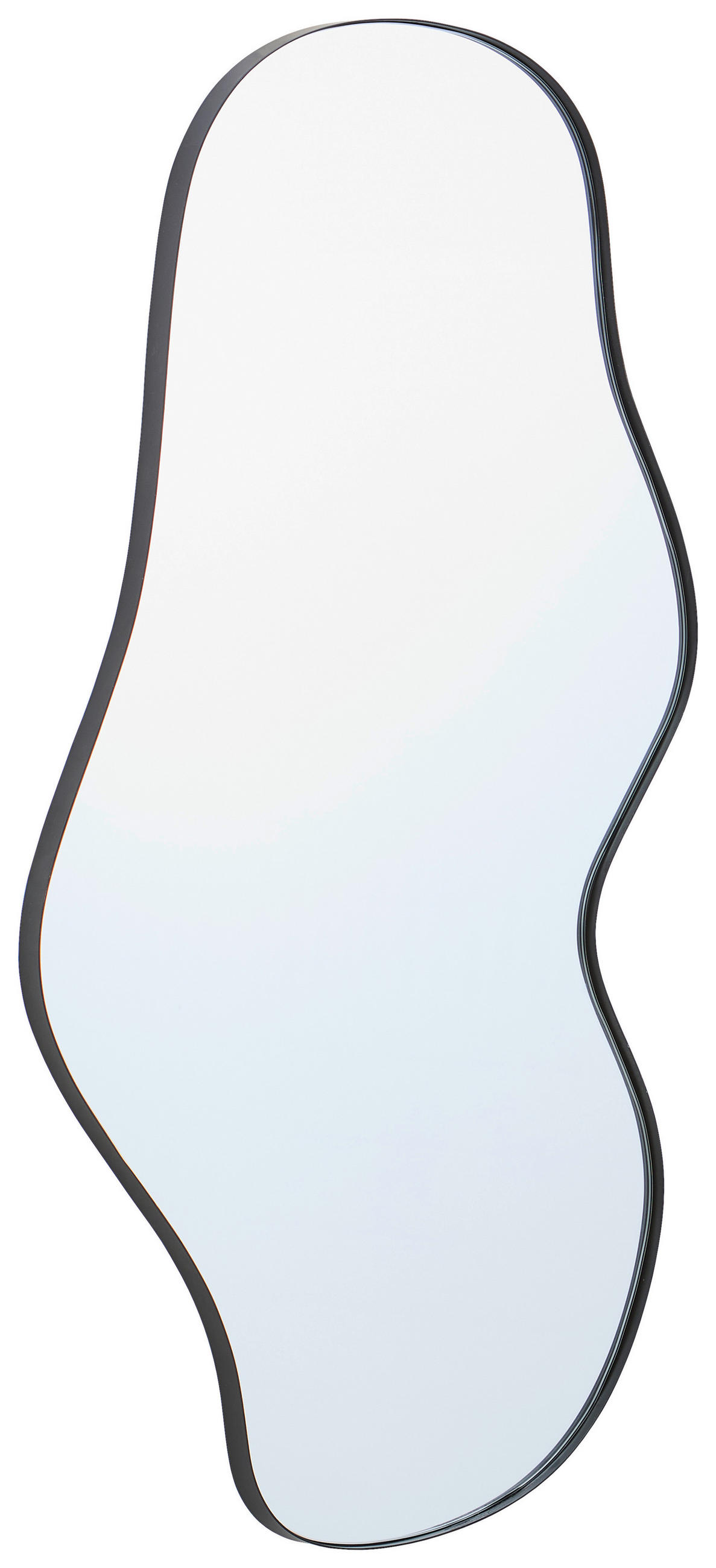 WANDSPIEGEL 60/110/2,5 cm    in Freiform  - Schwarz, MODERN, Glas/Holzwerkstoff (60/110/2,5cm) - MID.YOU