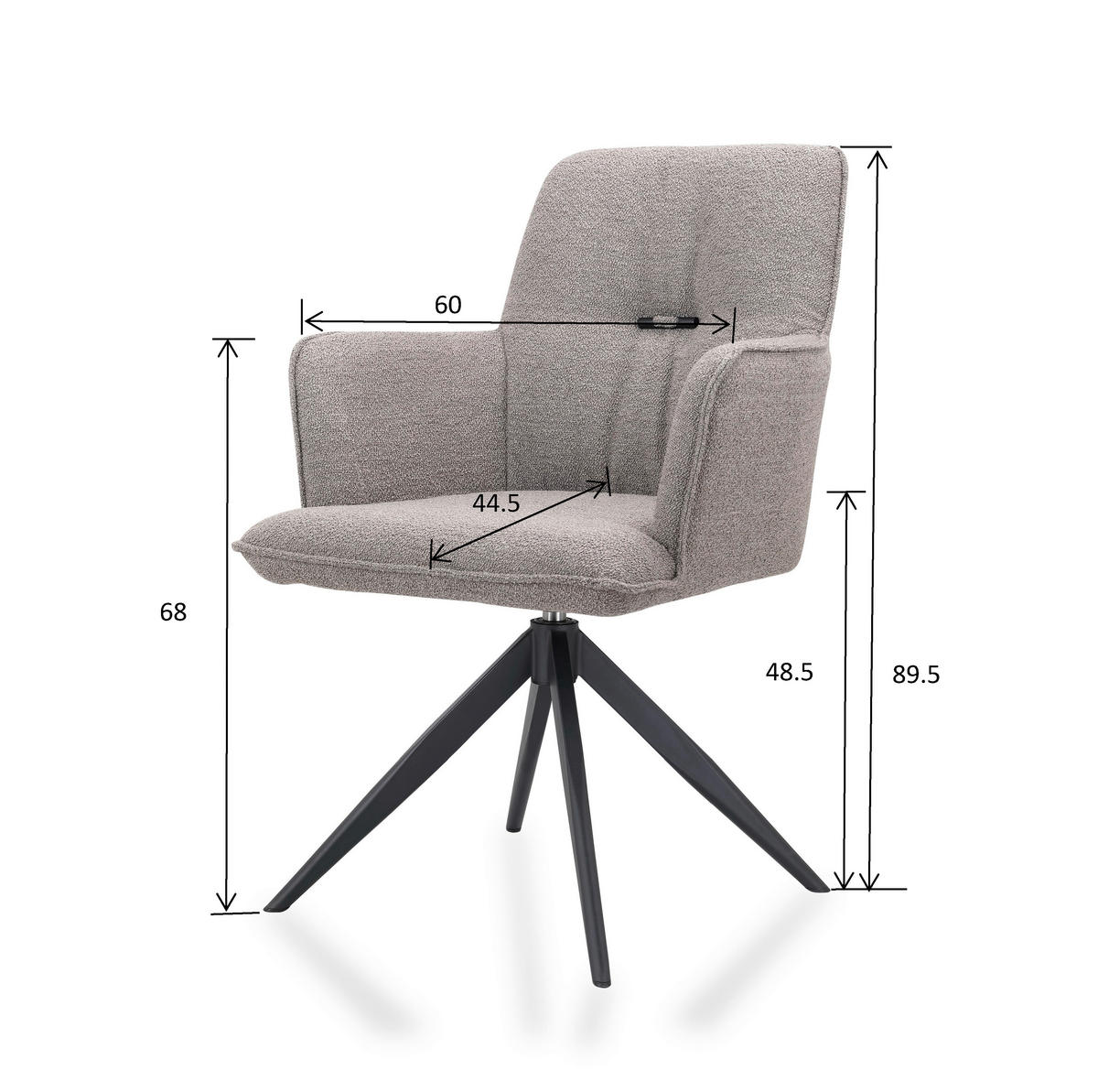 NASLANJAČ, kovina, tekstil zelena, črna  - črna/zelena, Design, kovina/tekstil (60/87/64,5cm) - Novel