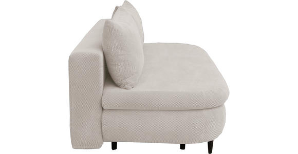 SCHLAFSOFA Webstoff, Plüsch Naturfarben - Schwarz/Naturfarben, Design, Textil (213/89/105cm) - Novel