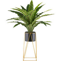 KUNSTPFLANZE 105 cm  - Schwarz/Grün, Design, Kunststoff/Metall (105cm) - P & B