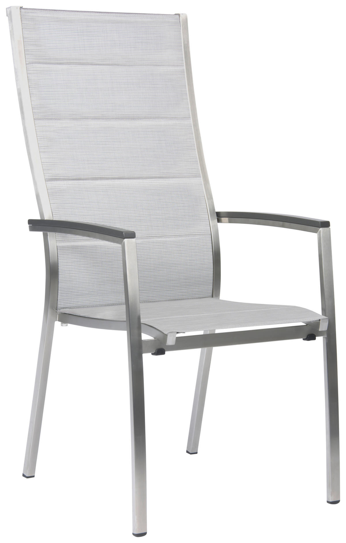 STAPELSESSEL Edelstahl Anthrazit, Silberfarben, Edelstahlfarben  - Edelstahlfarben/Anthrazit, Basics, Textil/Metall (57/92/61cm) - Stern