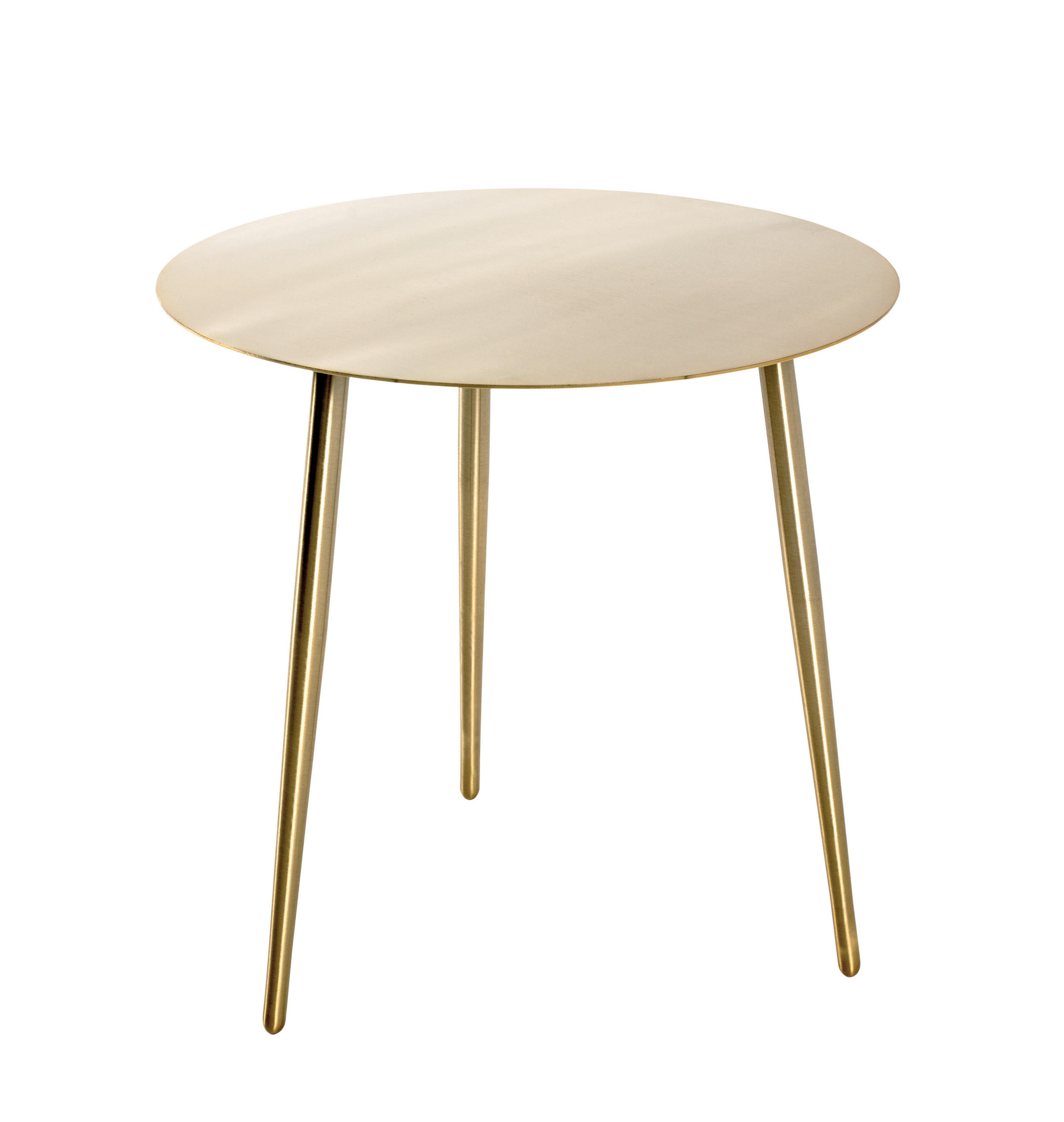 BEISTELLTISCH 45/45/45 cm Goldfarben rund  - Goldfarben, LIFESTYLE, Metall (45/45/45cm)