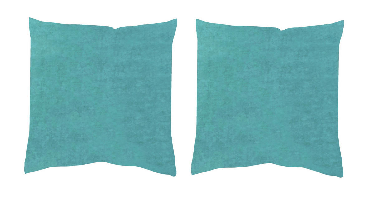 KISSENHÜLLEN-SET ELMER 50/50 cm  - Petrol, Basics, Textil (50/50cm)