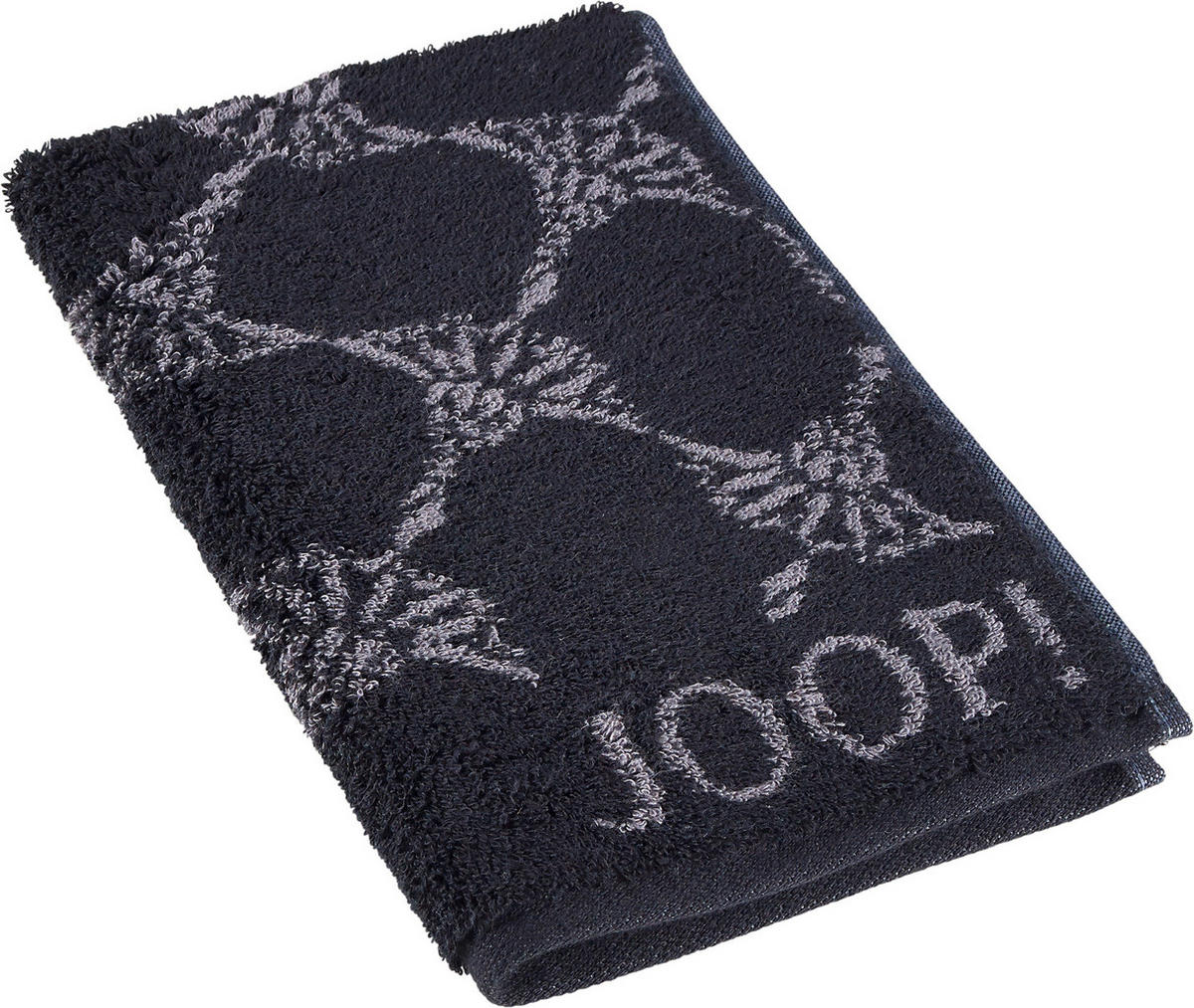 SEIFTUCH Cornflower Schwarz 30/30 cm  - Schwarz, Basics, Textil (30/30cm) - Joop!