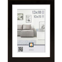 RÁM NA OBRAZY, 1 foto 13 cm x 18 cm - černá, Basics, plast (15/20/2,5cm)