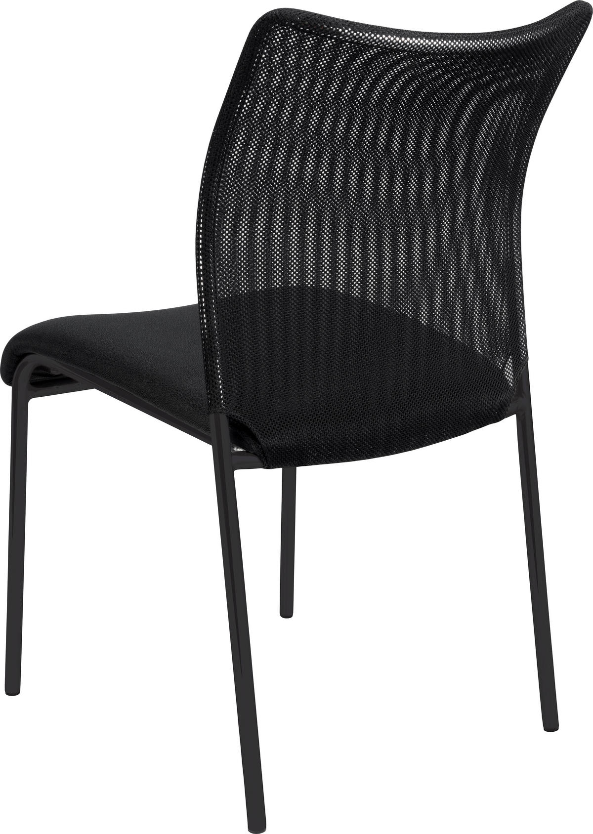 KONFERENČNÍ ŽIDLE - černá, Konvenční, kov/textil (58/84/46cm) - Xora