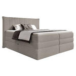 BOXSPRINGBETT 180/200 cm  in Taupe  - Taupe/Schwarz, Design, Kunststoff/Textil (180/200cm) - Esposa