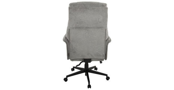 CHEFSESSEL Webstoff Grau, Schwarz  - Schwarz/Grau, KONVENTIONELL, Kunststoff/Textil (68/113-121/68cm) - Venda