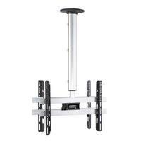 TV-HALTERUNG 56 Zoll  - Silberfarben, MODERN, Metall (62/74/19cm) - MID.YOU