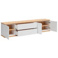 LOWBOARD  230/55/42 cm 2 Schublade(n) hängend  - Weiß/Eiche Artisan, MODERN, Holzwerkstoff (230/55/42cm) - Xora