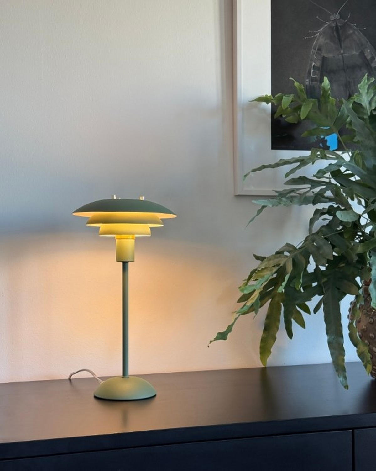 BORDSLAMPA Aneta 20/37/20 cm   - grön/kromfärg, Design, metall (20/37/20cm) - Best Price
