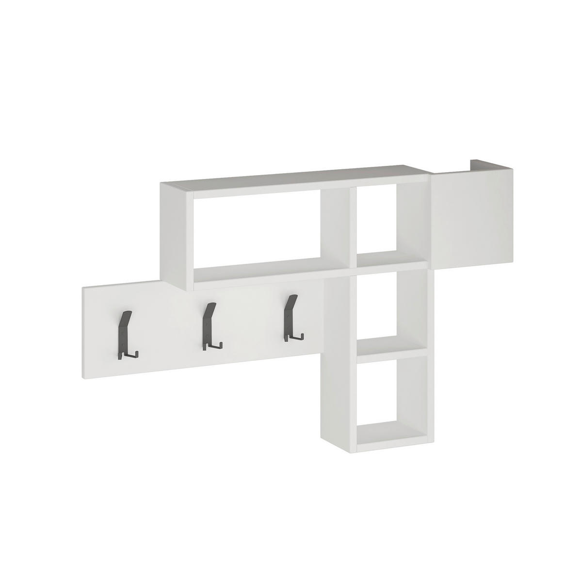 WANDGARDEROBE  in Weiß  - Weiß, Design, Holzwerkstoff (99.5/61/15cm) - Livetastic