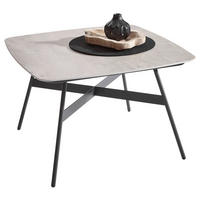 TABLE BASSE in Metall, Keramik 65/65/42 cm  - Anthrazit/Grau, Design, Keramik/Metall (65/65/42cm) - Venjakob