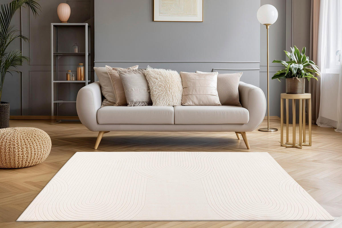 WEBTEPPICH 120/170 cm Batucci Elfenbein  - Elfenbein, Design, Textil (120/170cm) - Batucci