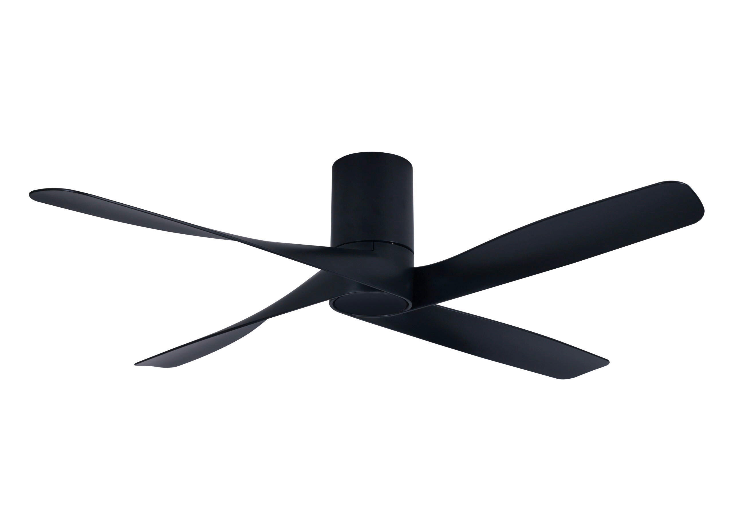 DECKENVENTILATOR   132 cm   - Schwarz, Trend, Kunststoff (132cm) - P & B