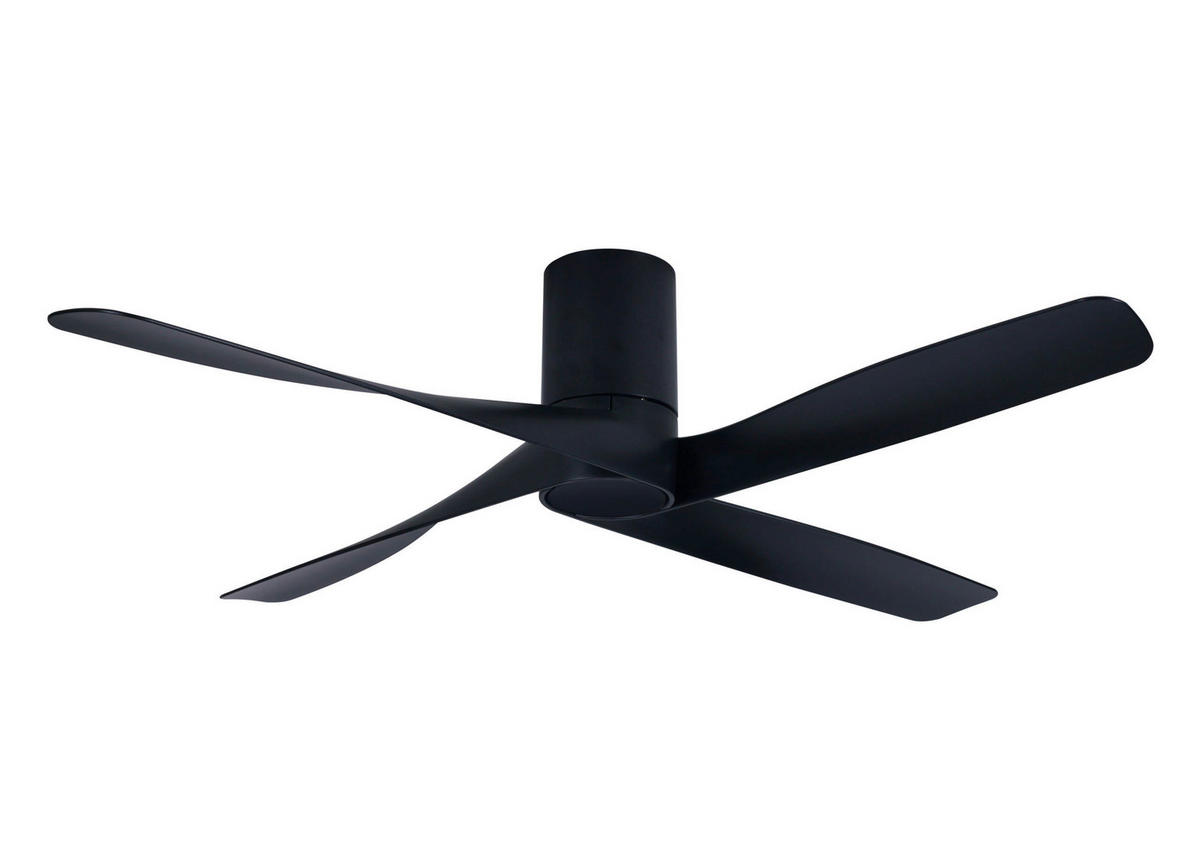 DECKENVENTILATOR 132 cm  - Schwarz, Trend, Kunststoff (132cm) - P & B