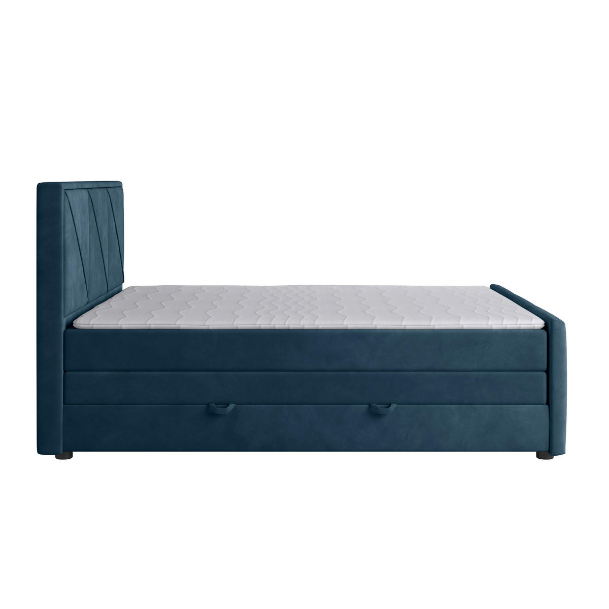 BOXSPRINGBETT 180/200 cm  in Blau  - Blau, MODERN, Holz/Kunststoff (180/200cm) - MID.YOU