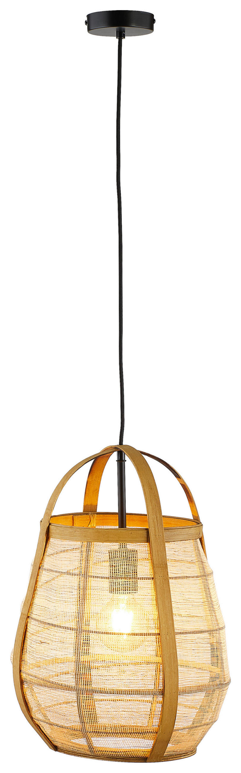 HÄNGELEUCHTE - Braun/Naturfarben, Trend, Holz (32/44cm) - Light & Living
