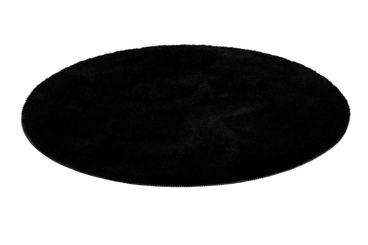 BADTEPPICH Schwarz 90 cm  - Schwarz, Basics, Textil (90cm) - WECON HOME